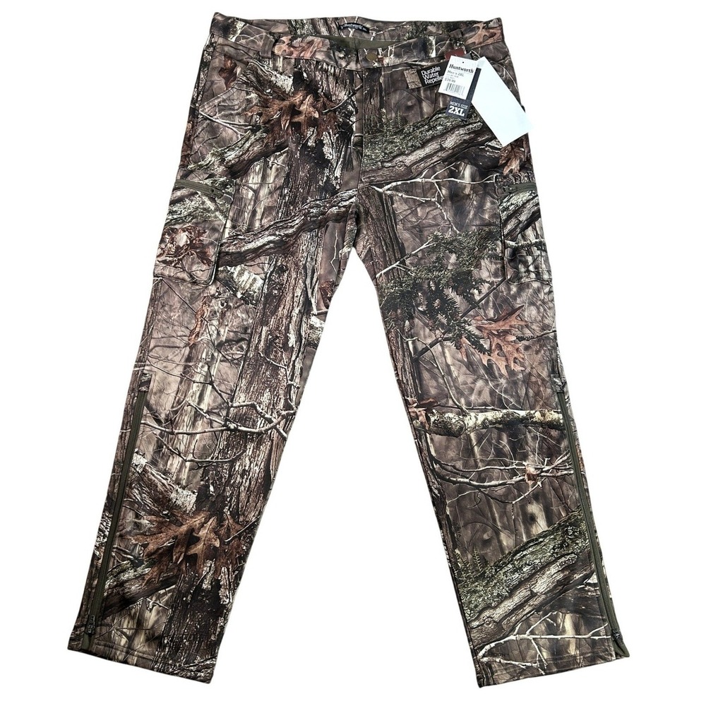 Huntworth Mens 2XL Hiddn Camo Hunting Pants Water Repellent Cargo 981-HDN NWT